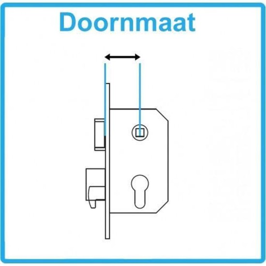 ASSA ABLOY Kastslot 2455/17T - DM 60 - Profielcilinder - 235x24mm