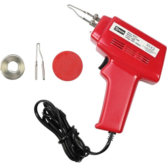 Benson Soldeerpistool Set - 100 Watt - Elektrisch - Rood