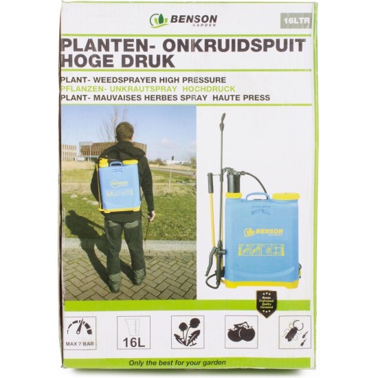 Benson planten - Onkruidspuit - Plantenspuit - Hoge Druk