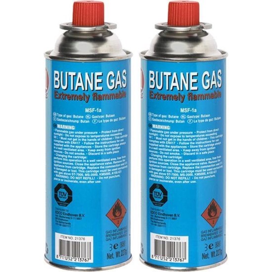 5 STUKS BUTAAN GASBUS 227 GRAM