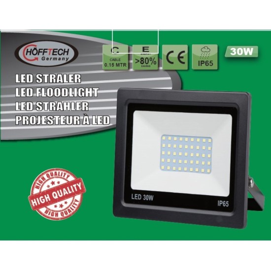 Hofftech LED Straler - Bouwlamp SMD LED - 30 Watt - IP65