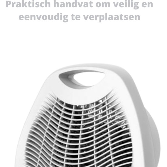 Perel Ventilatorkachel, voor binnen, 2 warmtestanden, 2000 W