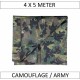Benson Afdekzeil Camouflage - Leger - 4 x 5 meter - 20 m²