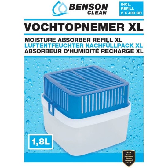 1 STUKS XL VOCHTVANGERS / VOCHTONTTREKKERS - 1800 ML - VOCHTOPNEMER - ANTI VOCHT