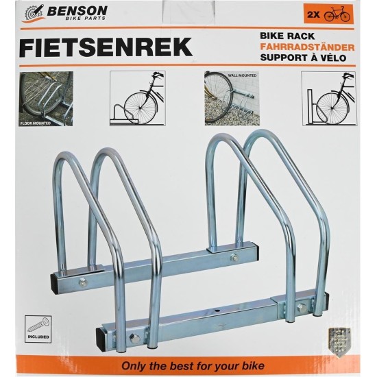 Benson Fietsenrek voor 2 fietsen - Vloerbevestiging