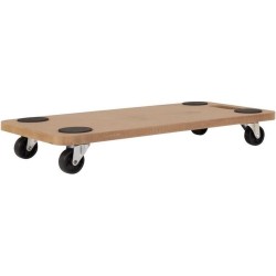 Transportroller hout 58x29cm 200kg / Trolley / Hondje