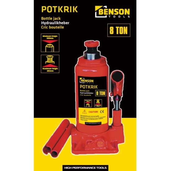 Benson Potkrik - 8 Ton - Hefbereik 200 t/m 385 mm
