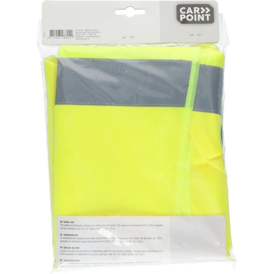 Carpoint Veiligheidshesjes Duopack - Veiligheidsvest Unisex Fluorgeel Maat XL