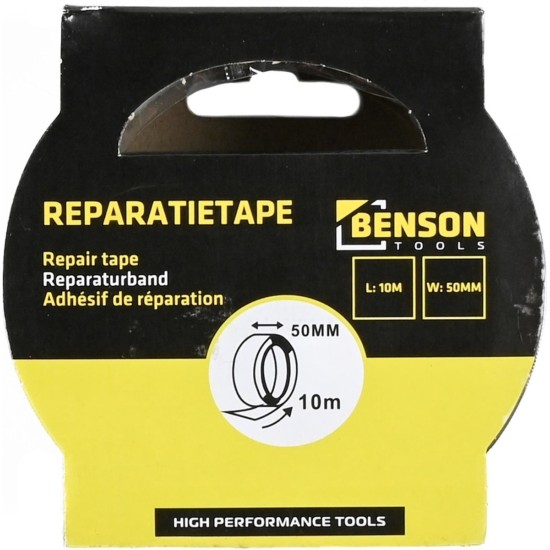 Benson Reparatietape - Duct Tape 10 meter x 48 mm - Grijs