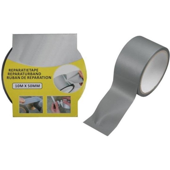 Benson Reparatietape - Duct Tape 10 meter x 48 mm - Grijs