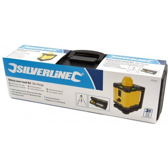 Silverline Rotatie laserwaterpas kit - 30 meter bereik