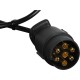 Benson LED Verlichtingsbalk Zwart 75 cm met 1.5 meter Kabel - 7 Polige Stekker