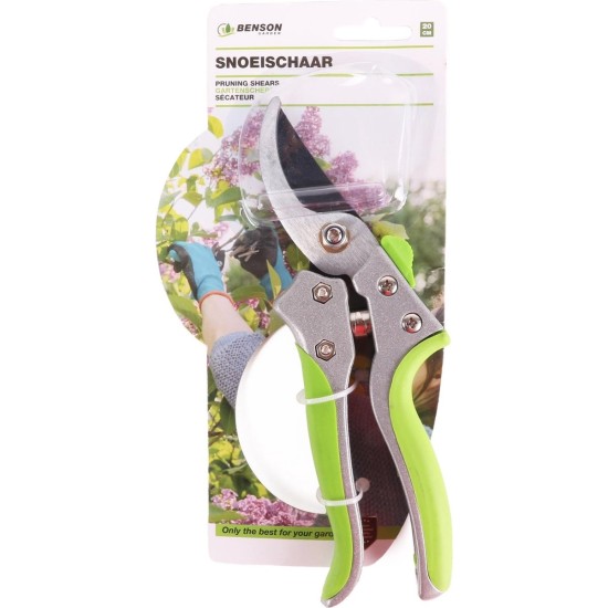 Green Arrow Snoeischaar - Soft Grip 20 cm. Bloemen schaar. Takken. Rozen.