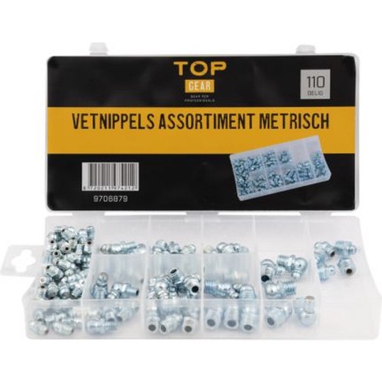 Vetnippel assortiment metrisch 110 stuks