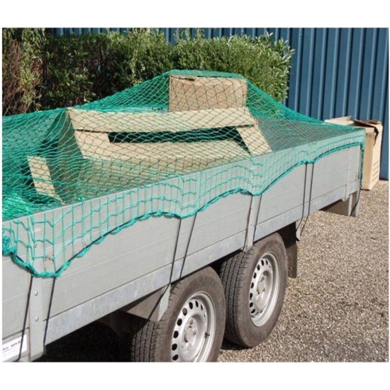 Aanhangernet met Elastisch Koord – 140 x 250 cm - Zware Kwaliteit - Aanhangwagen