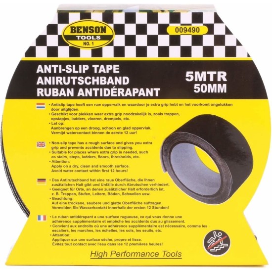 Bellson Anti-Slip Tape 50 mm X 5 meter - ruw oppervlak