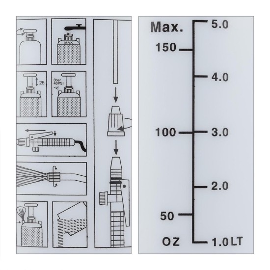 Drukspuit 5 liter - plantenspuit - onkruid druksproeier - onkruidsproeier 3 bar