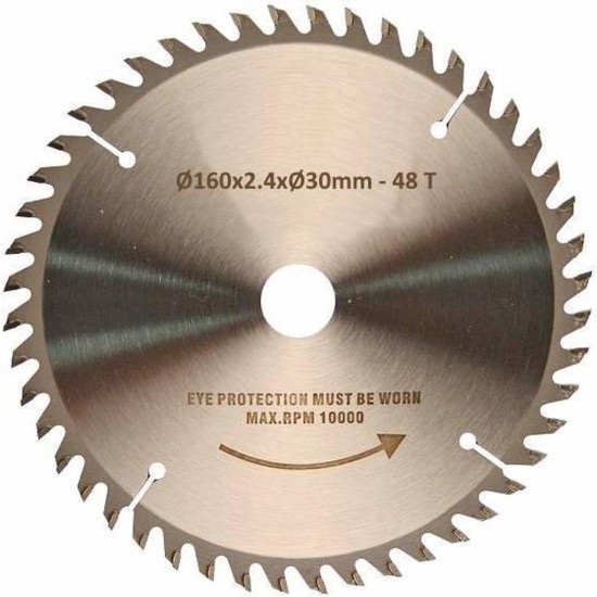 Hofftech Zaagblad Cirkelzaag - Ø 160 mm x 48 Tanden - Inclusief Verloopringen