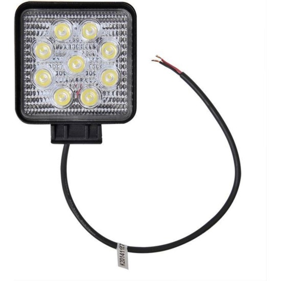 Pro Plus Werklamp met Bout en Moer - 109 x 109 x 65 mm - 9 Led - 27 Watt