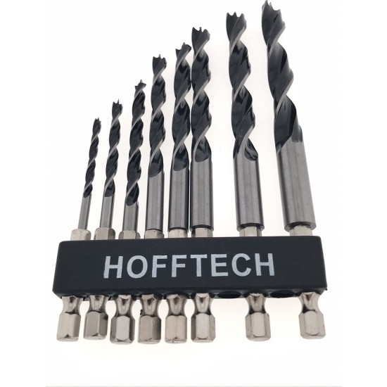 Hofftech Boorset Hout - Bitmodel 1/4 inch - 3 t/m 25 mm - 14 delig