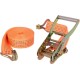 Benson Spanband met Ratel - Inclusief 2 Haken - 5 meter - Oranje - 3 Ton Capaciteit
