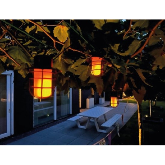 Benson Solar Flame Effect LED Lichtsnoer - 2 meter - Set van 6