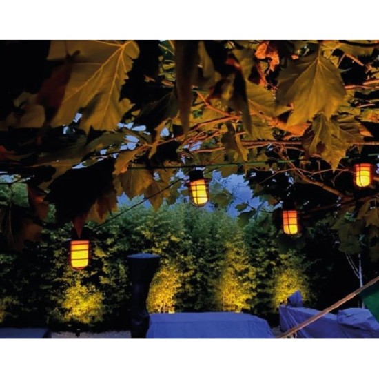 Benson Solar Flame Effect LED Lichtsnoer - 2 meter - Set van 6