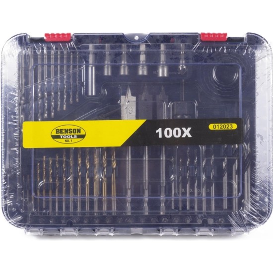 Benson Tools Boor en Bitset - Combi Koffer - 100-delig