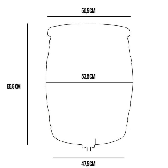 Roto Regenton 130L - Bruin