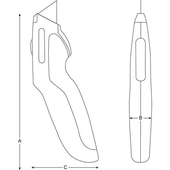 Bahco Ergo Mes - 161 mm - 70 mm