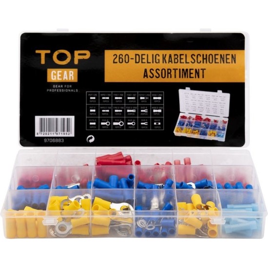 Kabelschoenen assortiment 260 delig