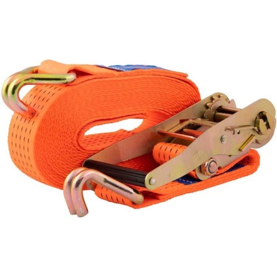 Topgear Spanband Set + Ratel - 9 meter - Oranje - 5 ton Capaciteit